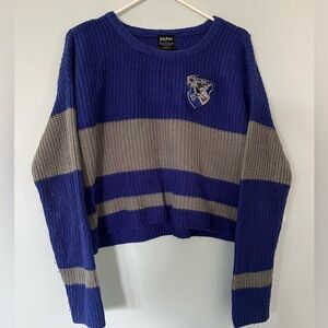 Hot Topic Harry Potter Ravenclaw Crop Sweater